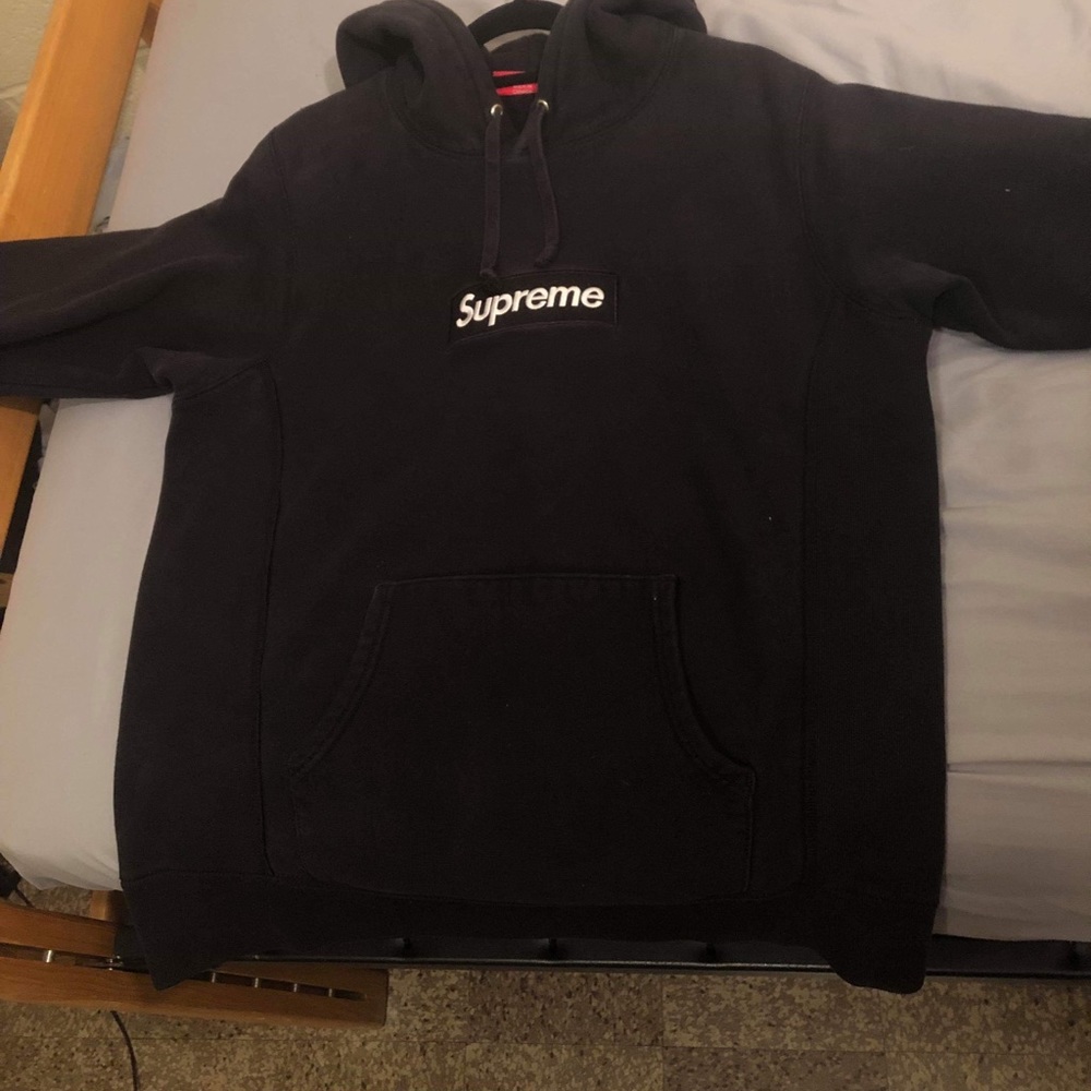 Supreme black box logo hoodie
